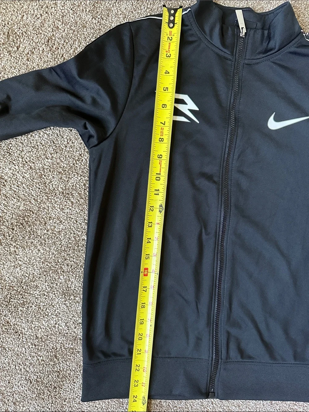 Nike 3BRAND Russell Wilson Boys Full Zip Track Jacket Black Size Youth Large